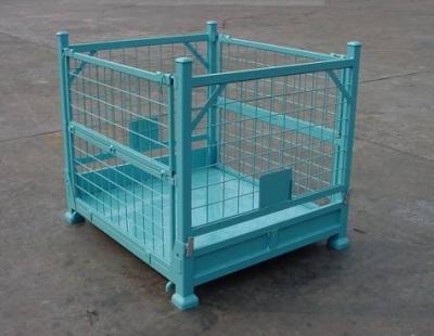 Wire Mesh Container Well Qualifed / Folding Steel Wire Container for storage
