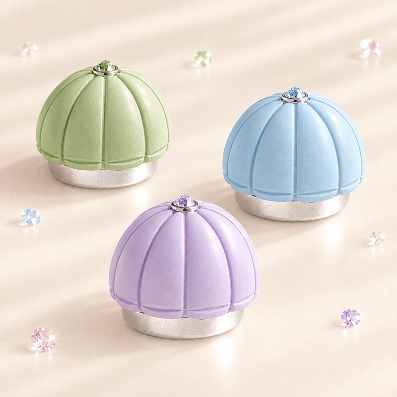 Perfume Bottle Caps Magnetic Weighted Plastic Dome Ribbed Cover Accessory