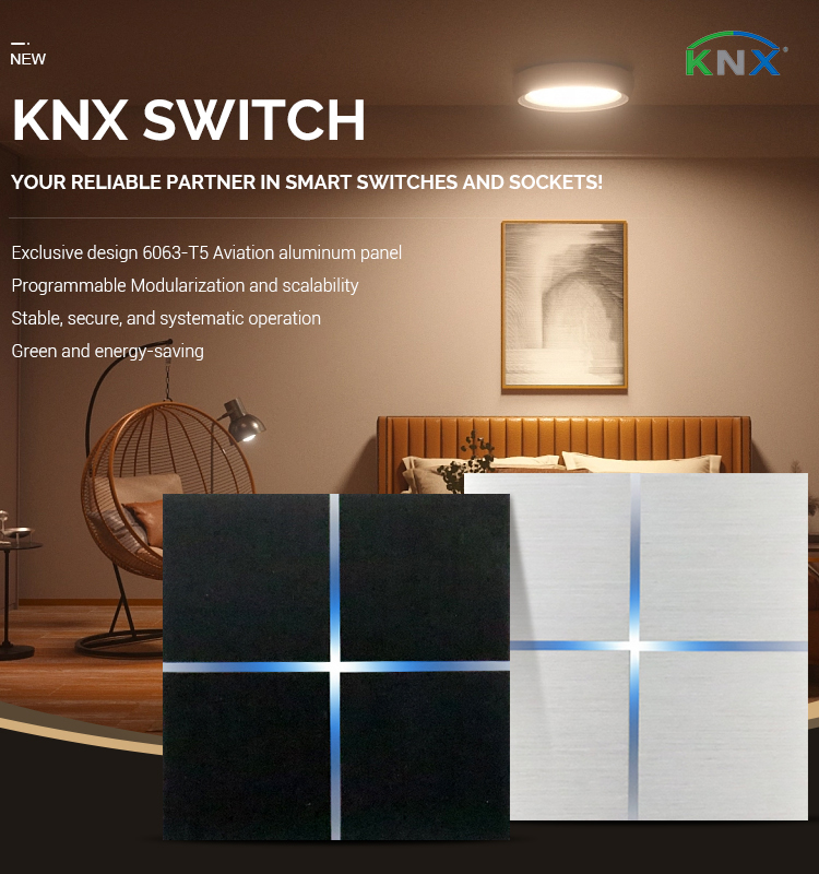 Factory Direct High Quality Waterproof Push Button Switch Light Switch KNX Smart Switch Push Button