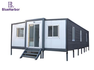Portable Modular Double Wing Prefab Container House Foldable 20ft 40ft
