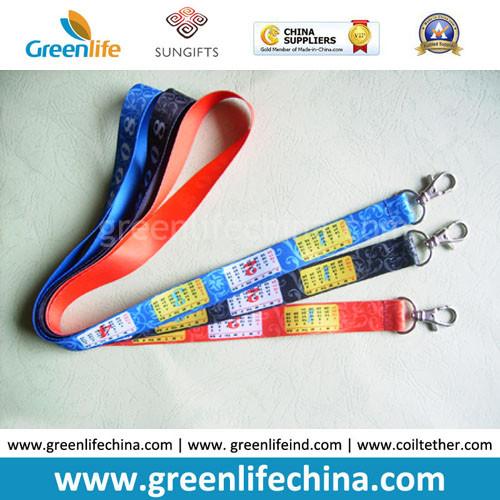 Dye-sublimated full color lanyard with good quality heat transferred custom printing