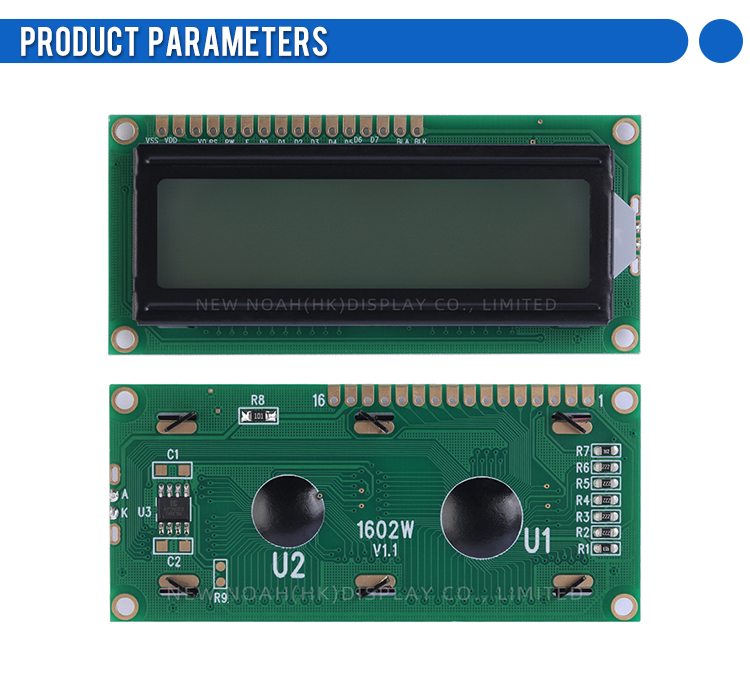 Russian Gray Film 1602W 3.3V LCD Character Screen 64*16MM ST7066U Multiple Word Libraries