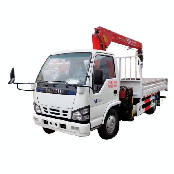 Factory Hot Selling  Isuzu    Boom Truck       Dumper Truck With Crane Cargo Truck Mounted Crane