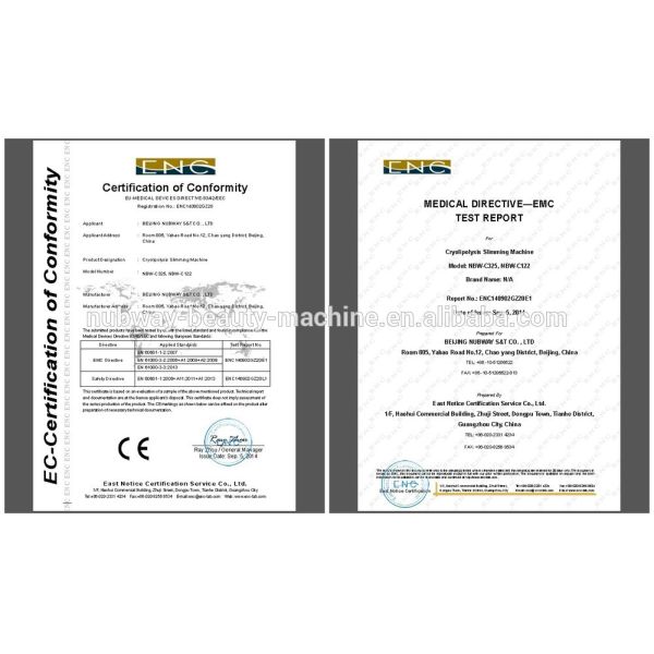 Portable Cool Therapy Lipo Cryo Fat Freezing Machine