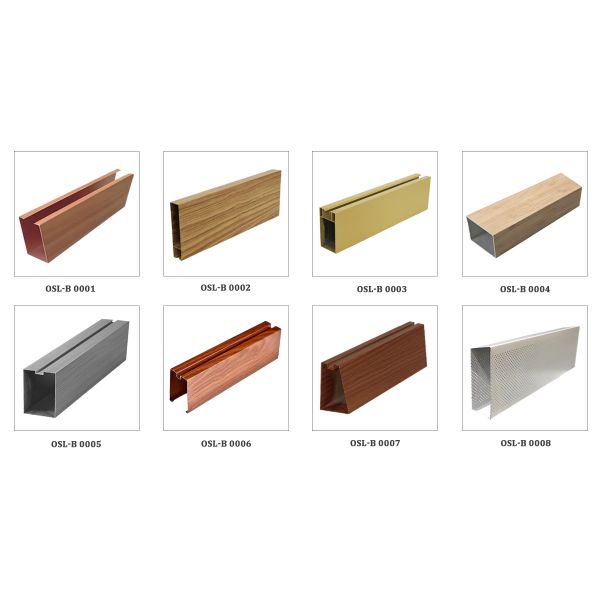 Maximum 5000mm Aluminium Linear Ceiling Baffles Providing Acoustic Absorption and Sleek Linear Design for Office Interiors