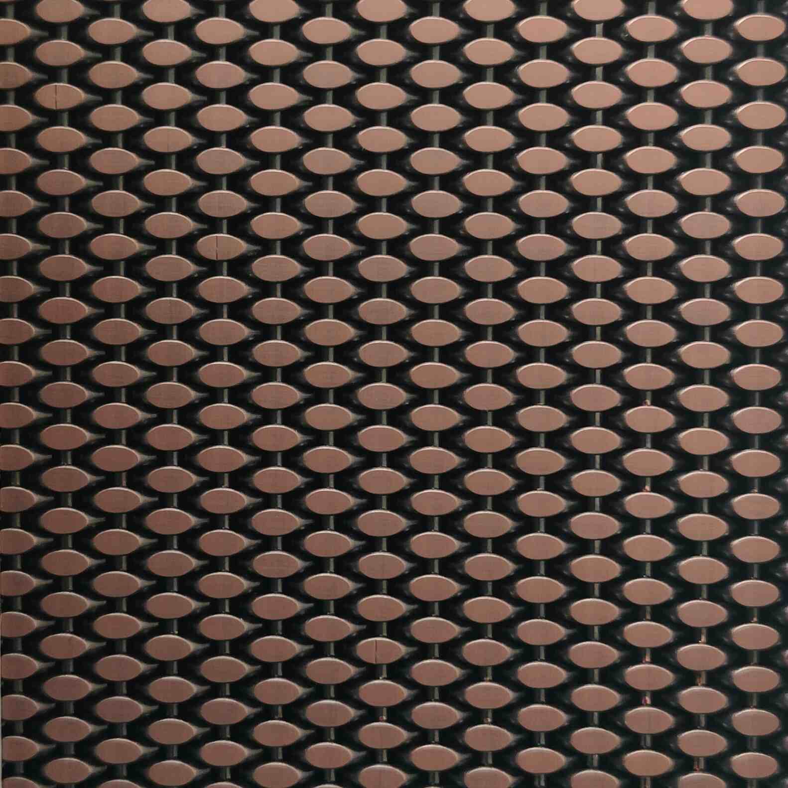 Oval Dense Dot Antique Woven Metal Mesh