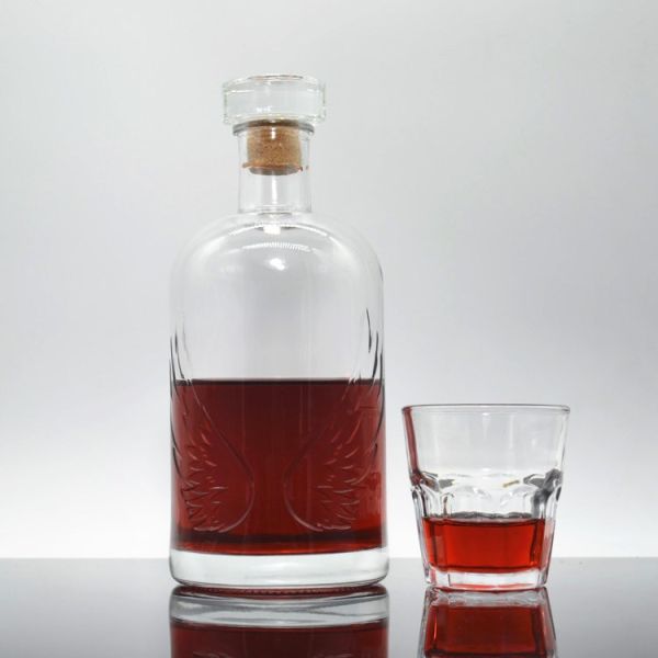 375ml Super Flint Glass Crystal White Champagne Bottle for Olive Oil Sale