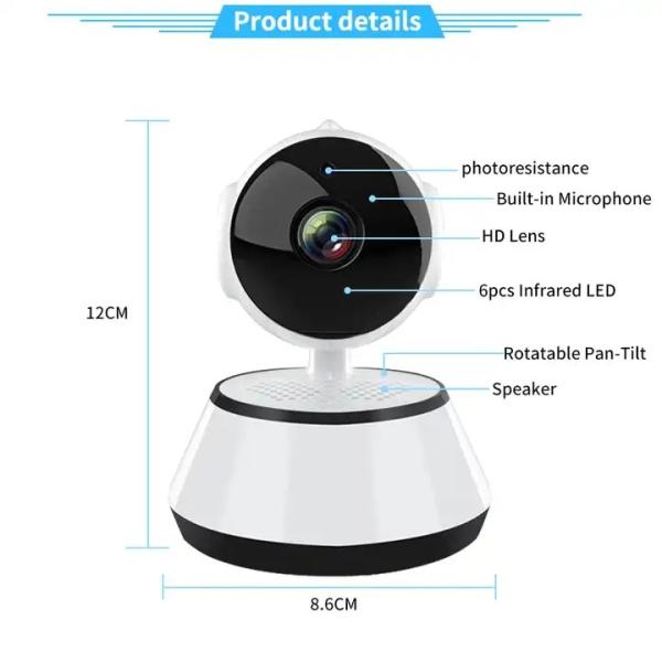 V380 IP Home Indoor Security Camera With Wireless Baby Monitor