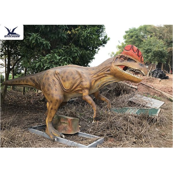 Realistic Silicone Life Size Model Dinosaurs , Forest Dinosaur Garden Ornaments