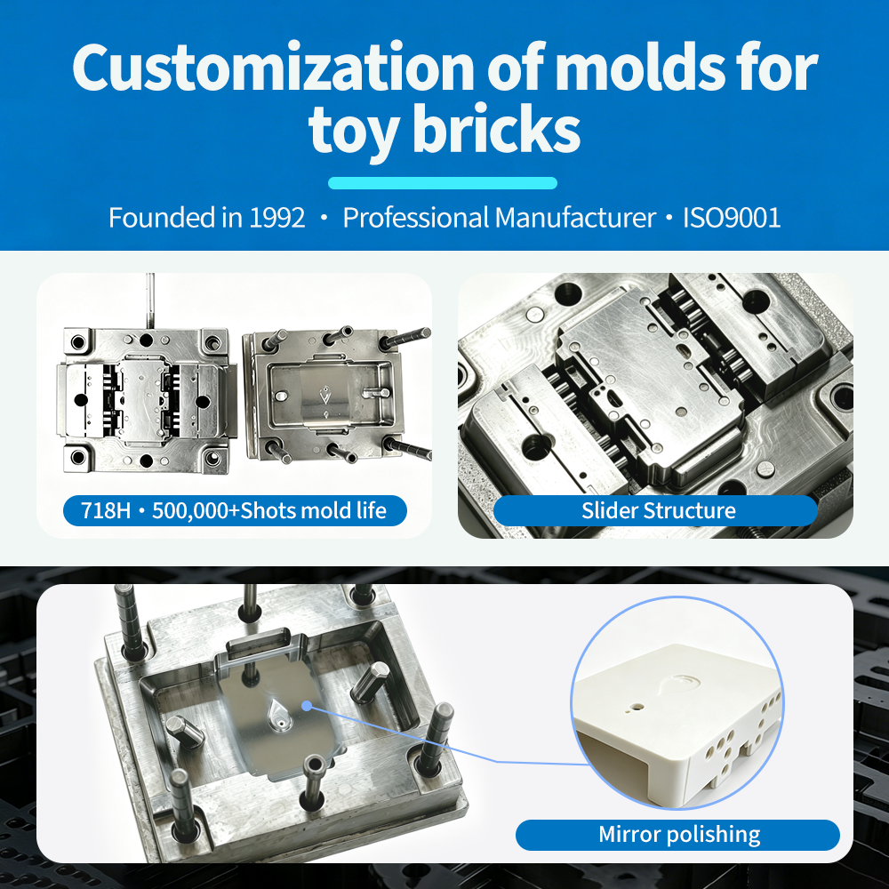 OEM Factory Direct Wholesale Custom Black Plastic Educational Creative DIY Preschool Kids Children Toy Building Blocks Set