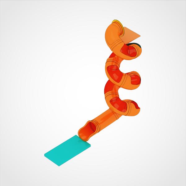 Deslizamiento de juegos en espiral duradero para niños de 3 a 12 años