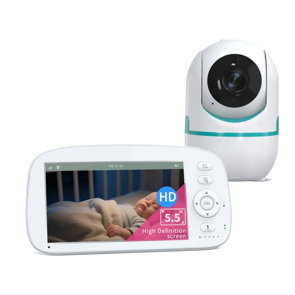 HD Baby Monitor with X2x4 Zoom Lullabies X5 and 23 Hours VOX Mode for High Definition Infant Monitoring