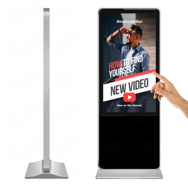 42 inch floor standing hd lcd screen wifi network mall advertising kiosk transparent lcd showcase