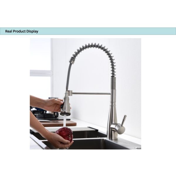 Шланг нержавеющей стали PEX Faucet 18/10 кухни коммерчески Spout весны однорычажный