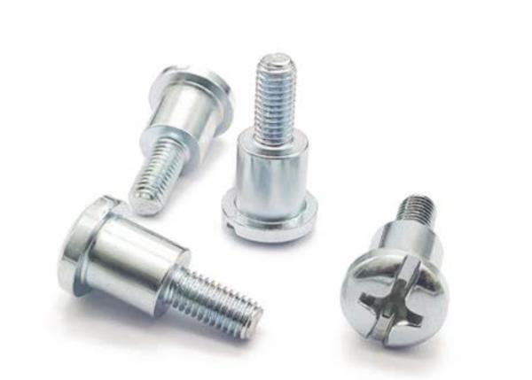 Zinc Plated White Carbon Steel Shoulder Metal Bolts Phillips Slotted Blue Bolts In 1/2 1/8 1