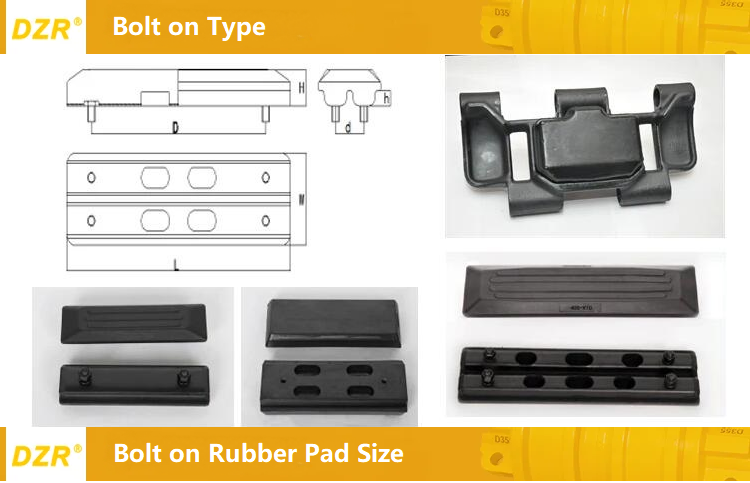 Части подъезда мини-экскаваторов и строительных машин Резиновая штанга