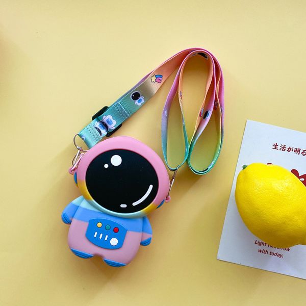 Астронавт Силиконовый карандаш Pouch Bpa Бесплатно для канцелярских принадлежностей Хранение школьных принадлежностей Карандаш Чехлы Мультфильмы Макияжный пакет для детей