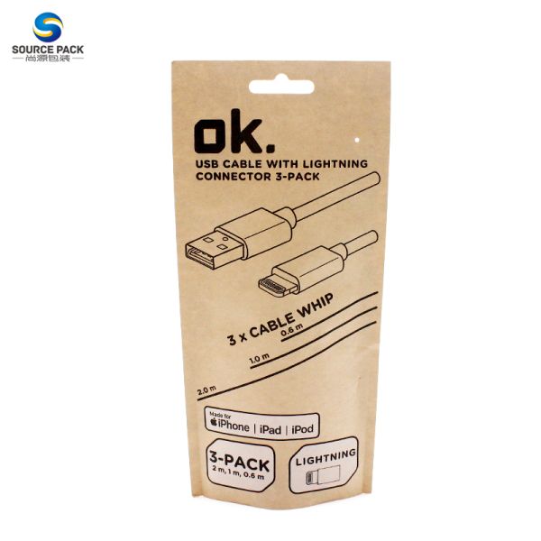 Embalaje de alimentos Bolso vertical, cremallera, bolso de papel Kraft, ecológico, biodegradable