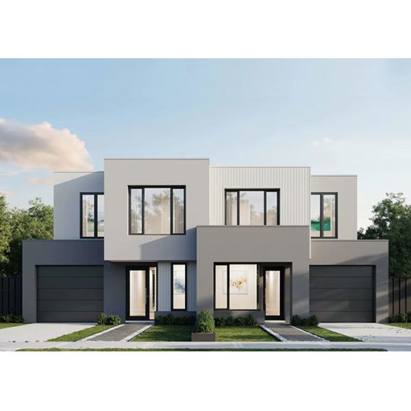 Customized Modern Light Steel Structure Prefabricated Villa House Frame Modular Kits For 3 Bedroom