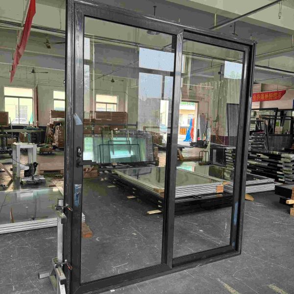 Aesthetic Slim Aluminium Doors Aluminium High Durability Double Glazed Patio Doors