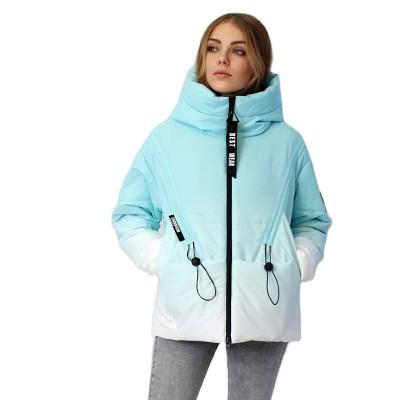 FODARLLOY Short Winter Puffer Jacket Ladies Warm Hooded Cotton Padded Clothes Slim Long Women Coats