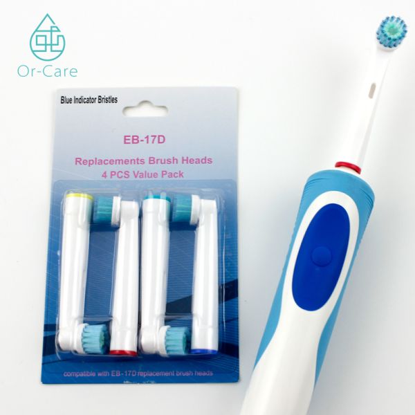 High-end Quality Toothbrush Heads for Home and Travel Use with Medium Bristle Hardness 0.15mm