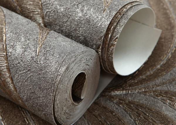 Embossed Modern Removable Wallpaper with Removable Vinyl Material 0.53*10M