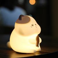 Lumière de nuit pour les enfants 16 couleurs Dimmable pour les enfants Lumière de nuit Lampe rechargeable télécommande Lumière de nuit en silicone pour la chambre d'enfant