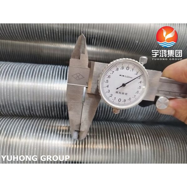 ASTM A249 TP304 L Tube à ailettes en acier inoxydable soudé pour ventilateur à ailettes