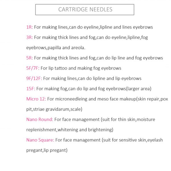 Мини косметический OEM иглы патрона пулемета татуировки макияжа/ODM