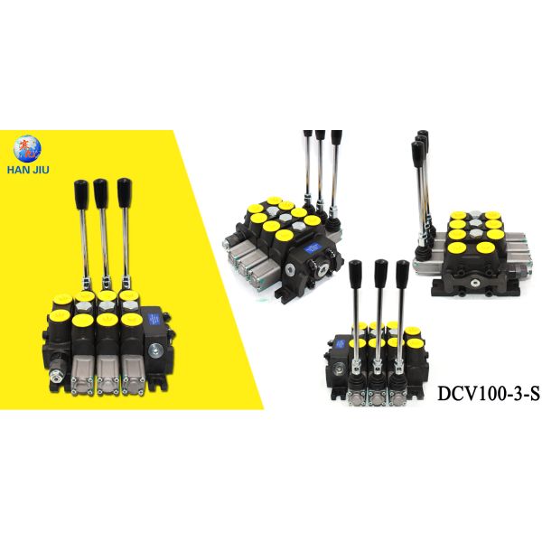 Controle manual das maneiras direcionais de alta pressão hidráulicas da válvula 3 dos transportes de roda da válvula