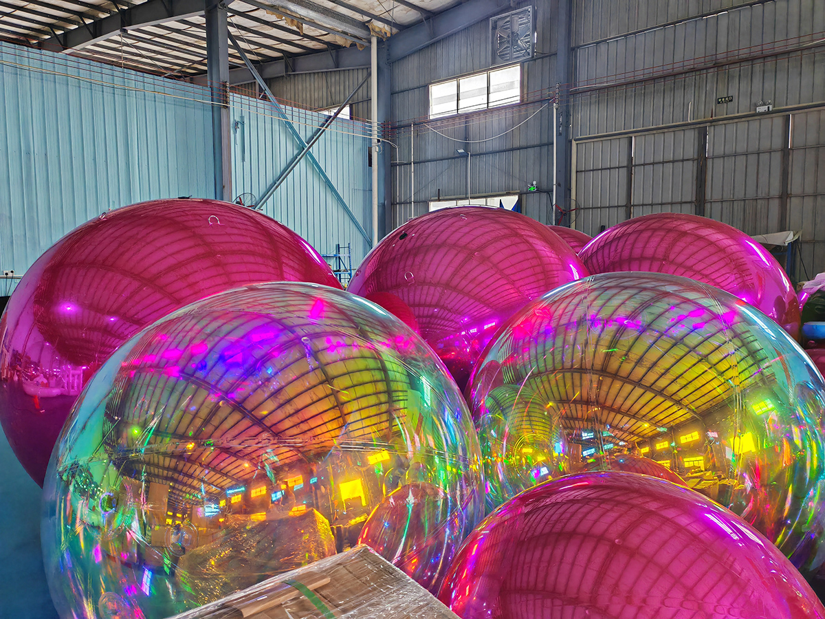 Дешевый гигантский светящийся шар ПВХ надувный отражающий шар /надувный шар зеркальный шар /надувный рождественский зеркальный шар