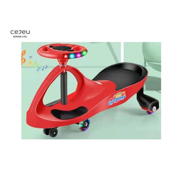 Пинк 3 года - olds едут на универсалии автомобиля 82*52*40CM Wiggle управляя