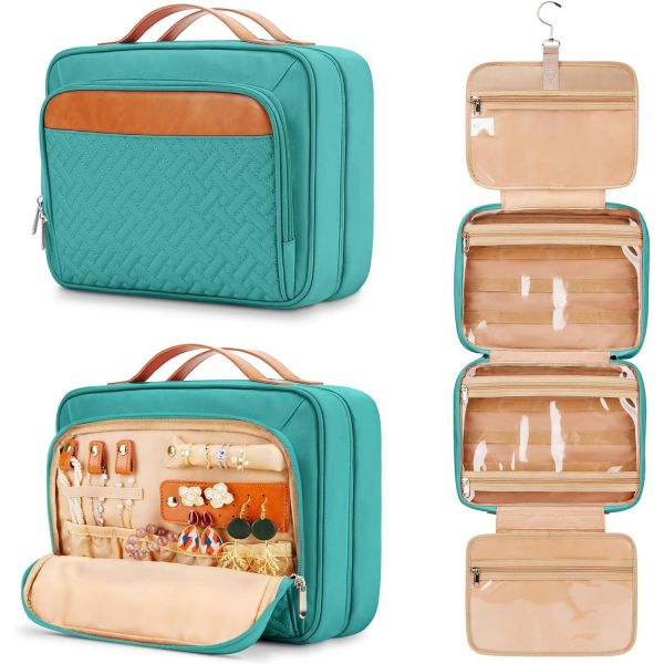 Medium Waterproof Hanging Makeup Accessories Cosmetic Essentials Dopp Kit Custom Travel Bag