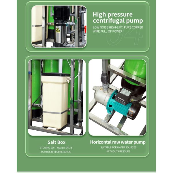 500/1000/1500/2000 LPH RO Reverse Osmosis Water Filter System  Purification Systems Water Treatment Machinery