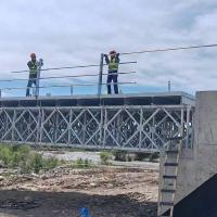 Galvanization Or Painting Steel Frame Bridge Portable Prefab Steel Bridges 10-60 Meters Span Length
