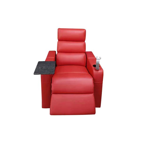 Leather Home Cinema Sofa Modern Recliner Chair With USB Charger