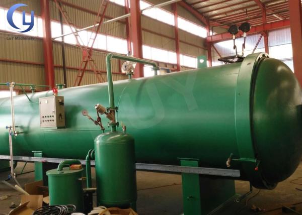 Instalação profissional de tratamento de madeira em autoclave com duplo bloqueio de segurança