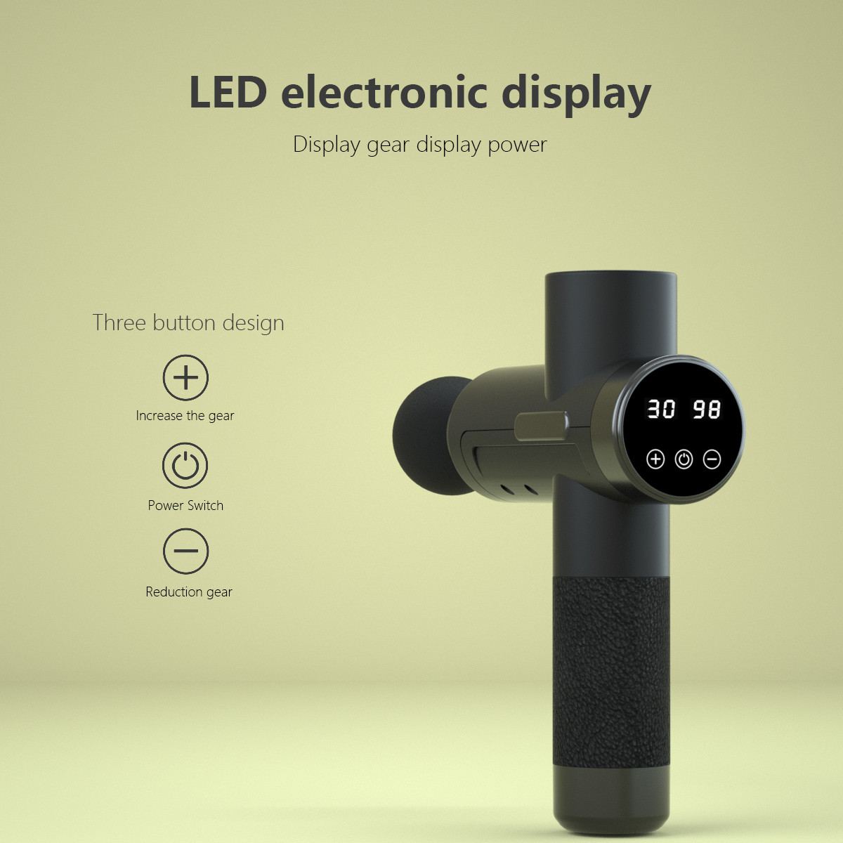 оружия массажа мышцы релаксации функции 6Pcs оружие Massager времени работы от батарей главного длинное