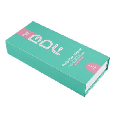 As caixas de presente rígidas relativas à promoção luxuosas imprimiram azul com tampa do Magnetics