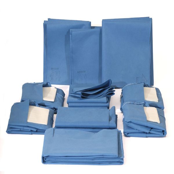 EN 13795 Hospital  Disposable Sterile Surgical Drape Pack PP PE  SMS