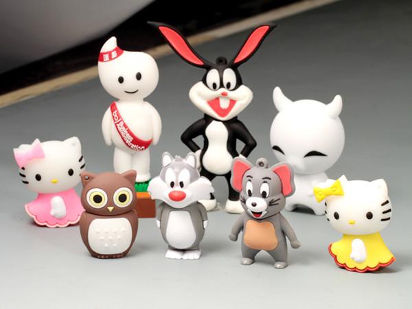 Customized Shape 3D Animal Cartoon PVC USB flash Drive 4Gb 8Gb 16Gb