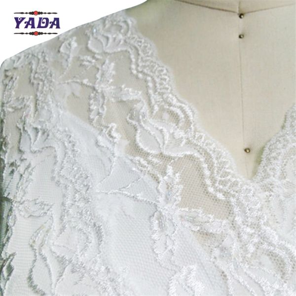 Модные кружевные V-ошейник короткий рукав элегантные женщины дамы белые платья для зрелой женщины