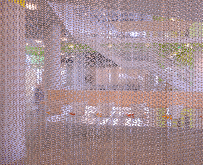 Lightweight Architectural Metal Fabric Various Textures With 62% Opening Rate