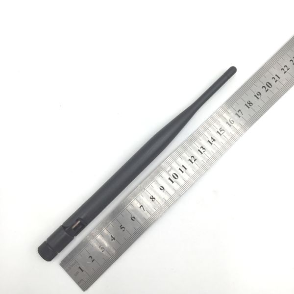 RP SMA-J 2.4G 2400-2500M Bluetooth antenna Wi-Fi router antenna omnidirectional unmanned aerial vehicle remote control folding rubber tube antenna 13x196mm