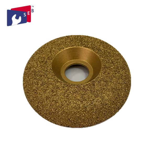 Iron Steel Vacuum Brazed Diamond Cup Wheel , Contour Diamond Cup Wheel For Concrete