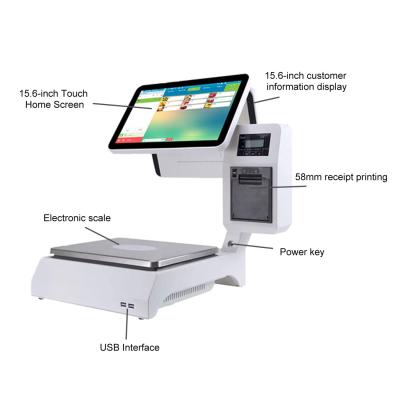 30KG Android POS Billing Machine System Dual Screen For Restaurant Order Taking