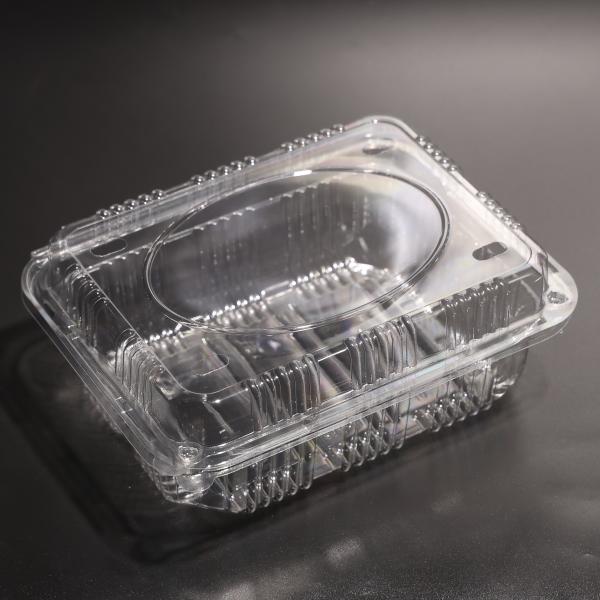 Contenedores de plástico descartáveis de PET transparente/preto para frutas frescas