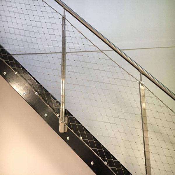 Custom Inox Wire Mesh Architectural 1.5mm SS316 Wire Rope Fence