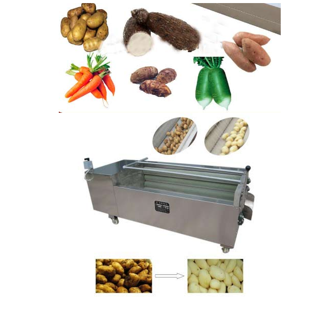 High Cleaning Efficiency 7 Inch OD Nylon Bristle Vegetable Cylinder Cleaning Brush